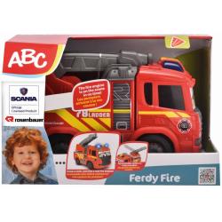 DICKIE ABC Auto hasiči 25cm baby požární vozidlo na baterie Světlo Zvuk